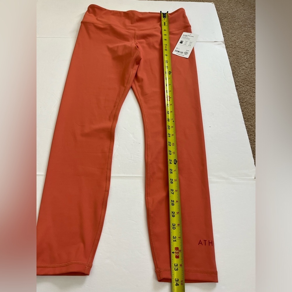 Athleta Elation Train Logo 7/8 Tight Orange Size Large New with Tags - Picture 11 of 11